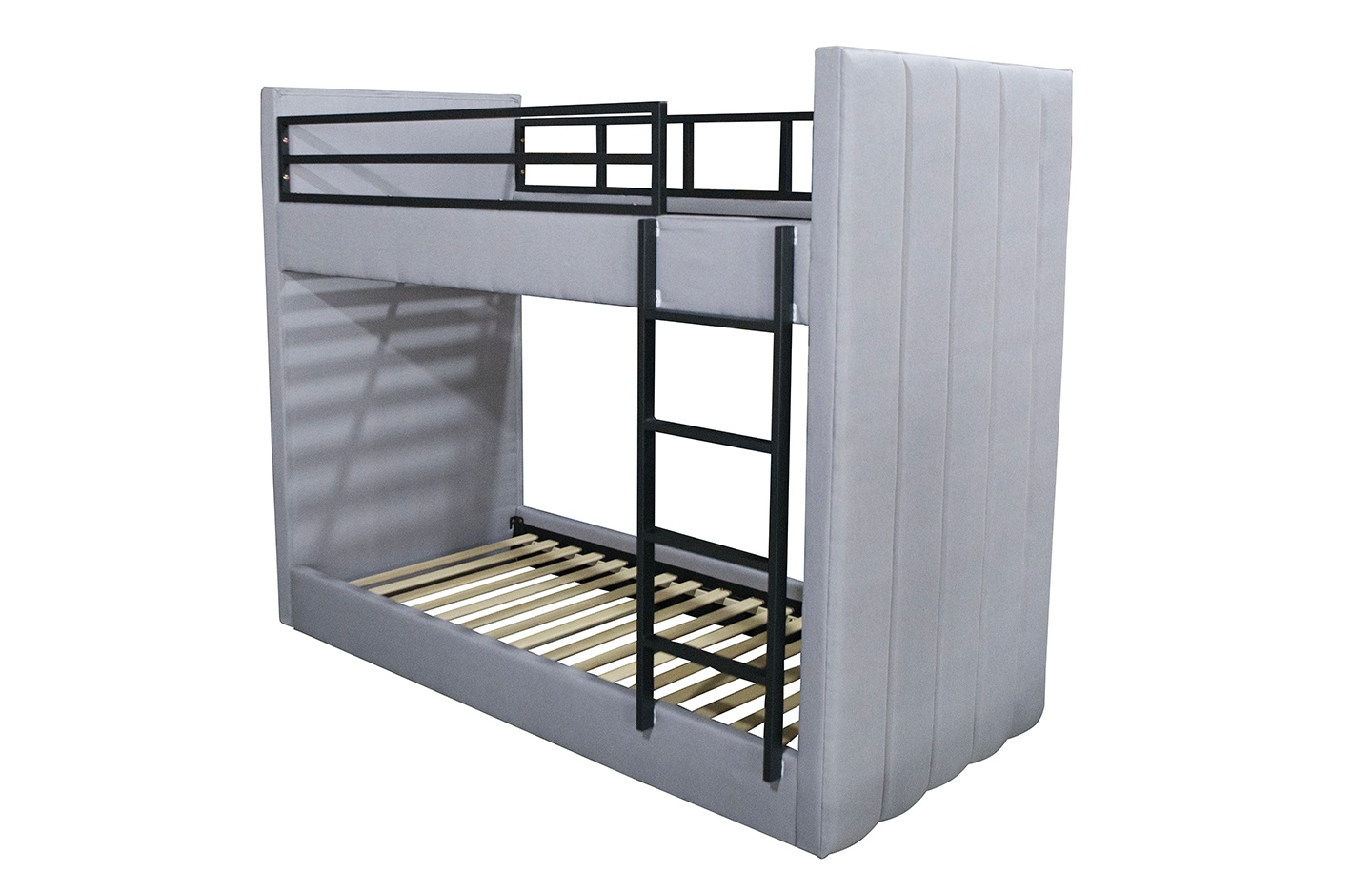 Single Size bunk bed - Fabric Light Grey (4879)