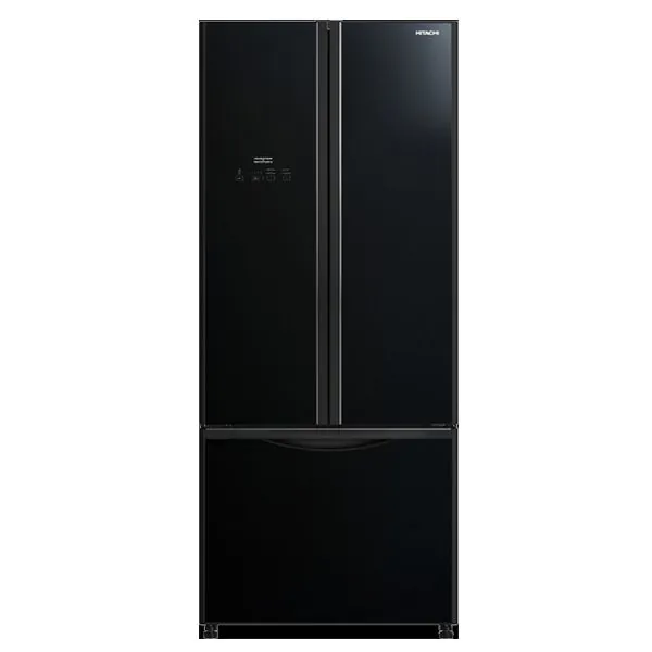 Hitachi French Door Bottom Freezer 451 Litres Refrigerator BLACK