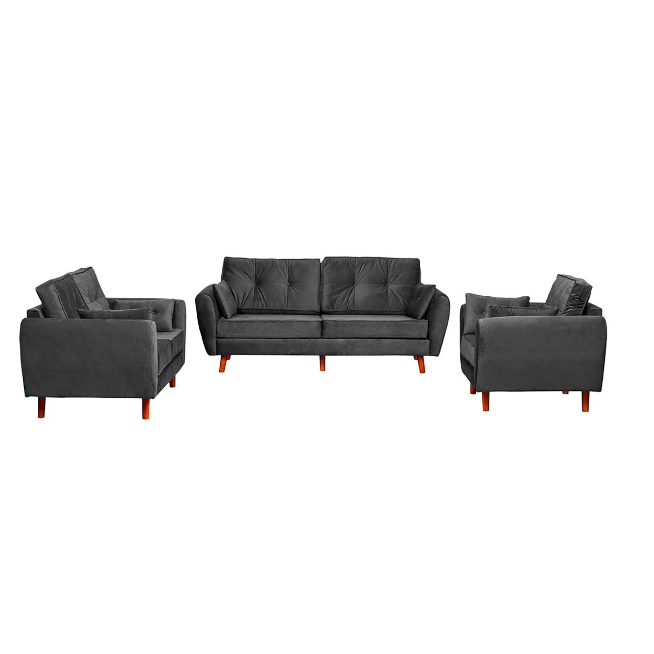 2 Seater Danish Sofa - Grey