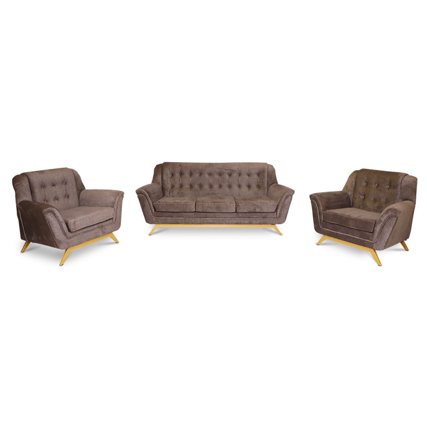 3 Seater Rush Sofa (Brown)