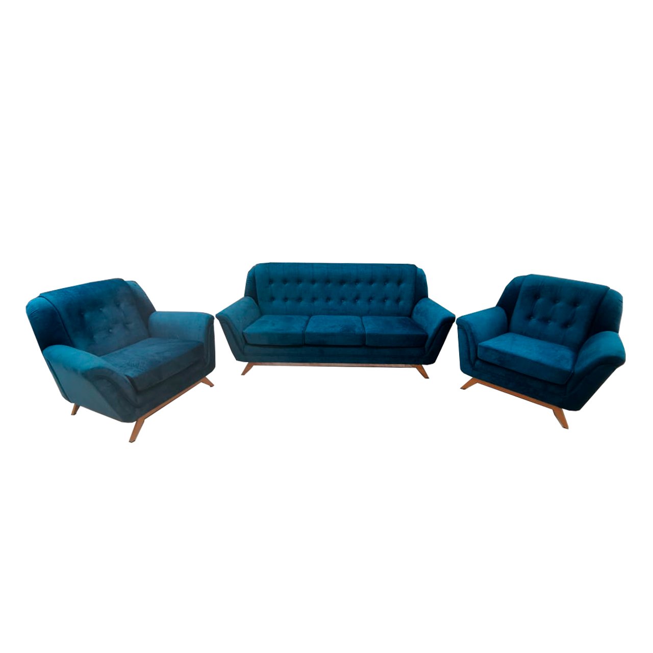 3 Seater Rush Sofa (Blue)