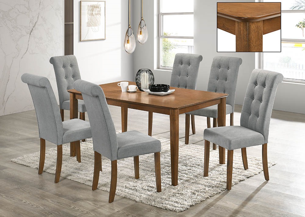 6 Seater Dining Table (KF3178DT + KF 8073 DC)