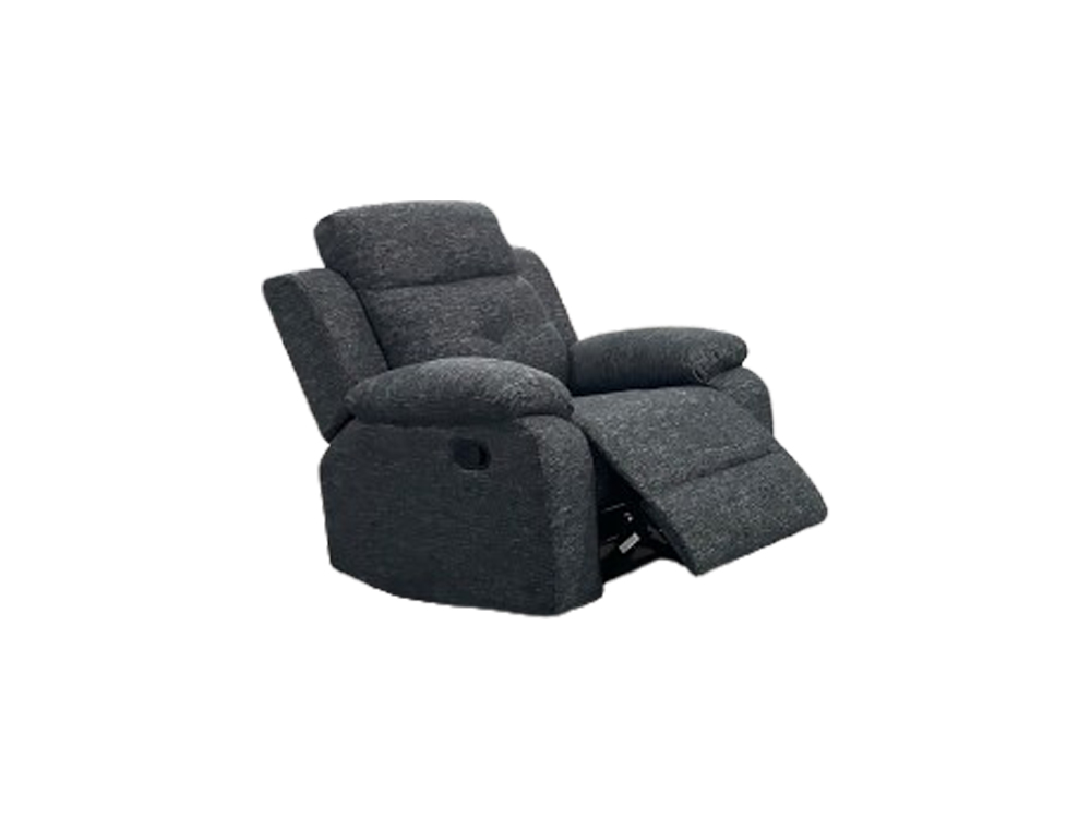 1  Seater ALICIA Sofa - Fabric Carbon Black (8019)