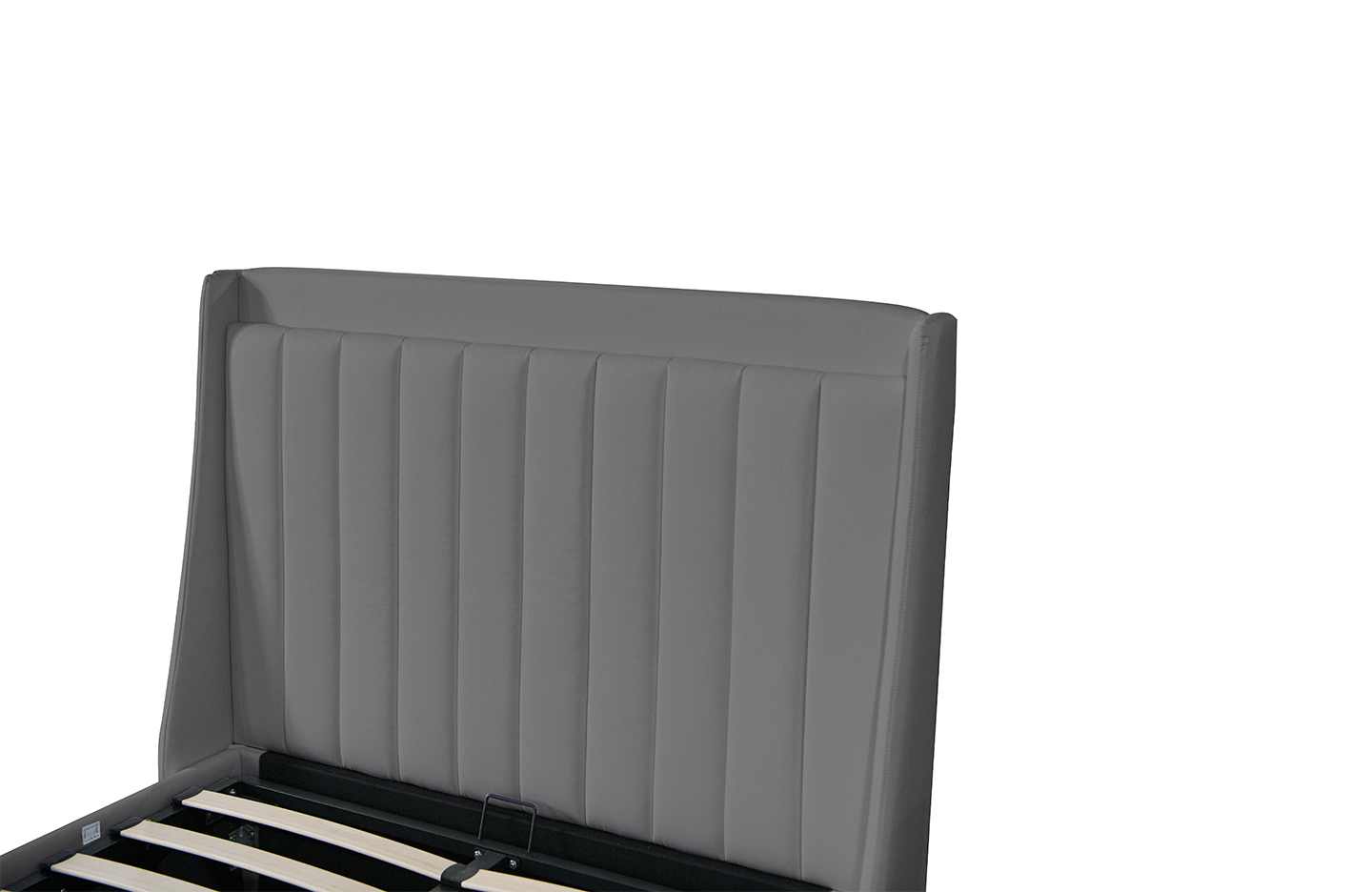 Queen size storage bed - PU Light Grey ( 5362G )