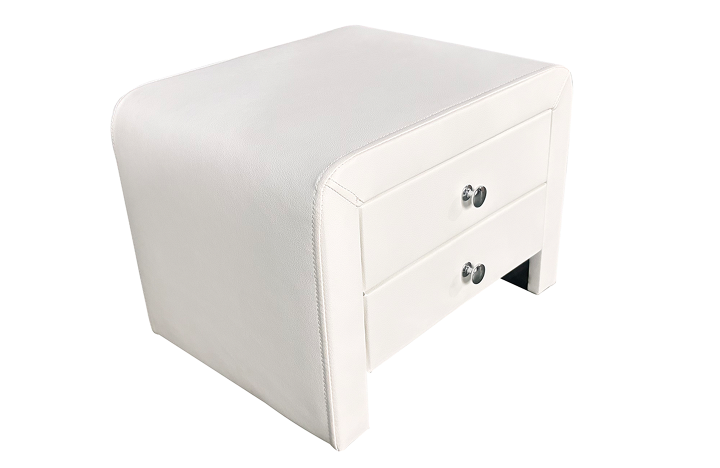 Night Stand \ Bed Side Table - PU White (WSS907)