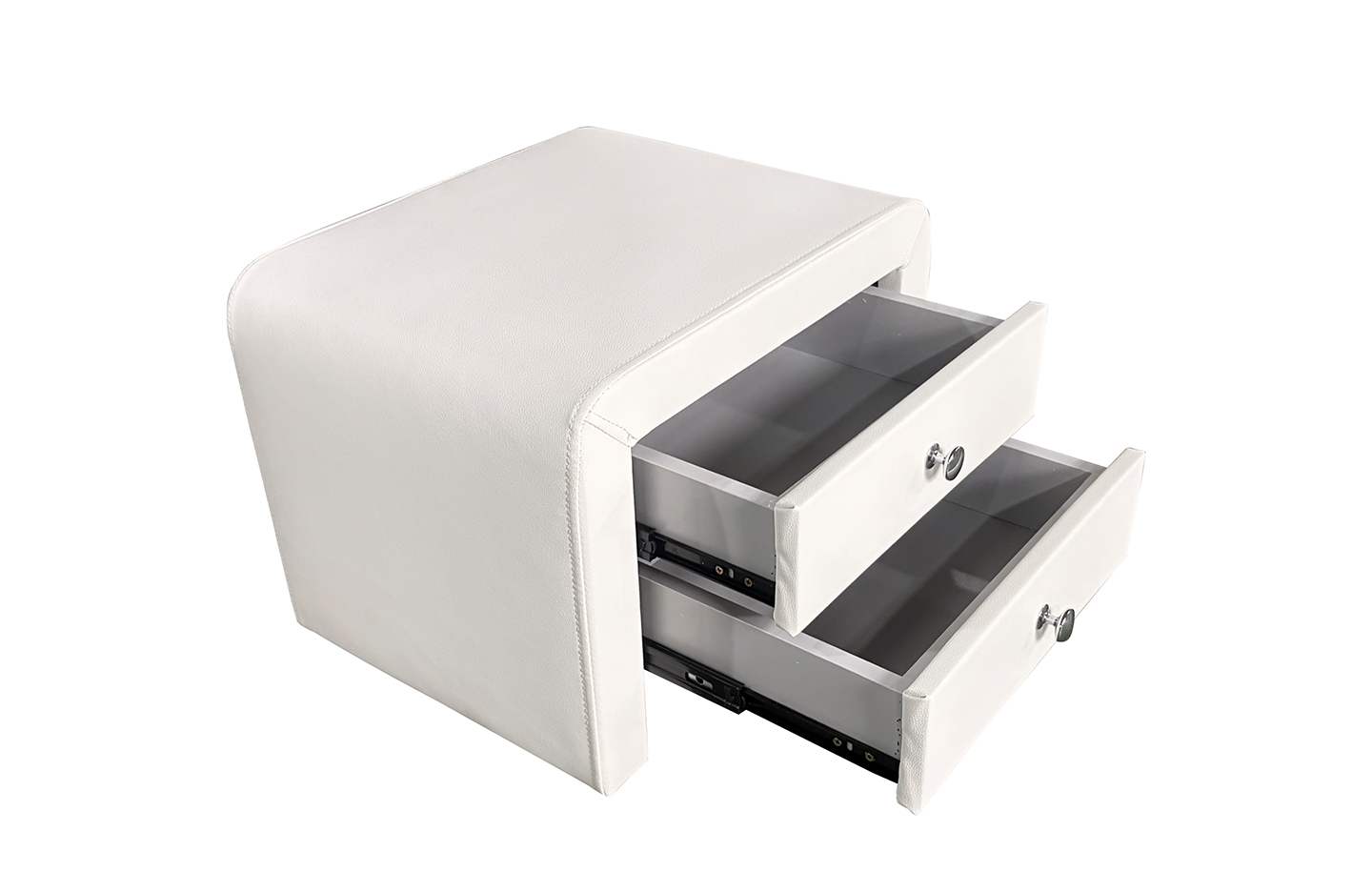 Night Stand \ Bed Side Table - PU White (WSS907)