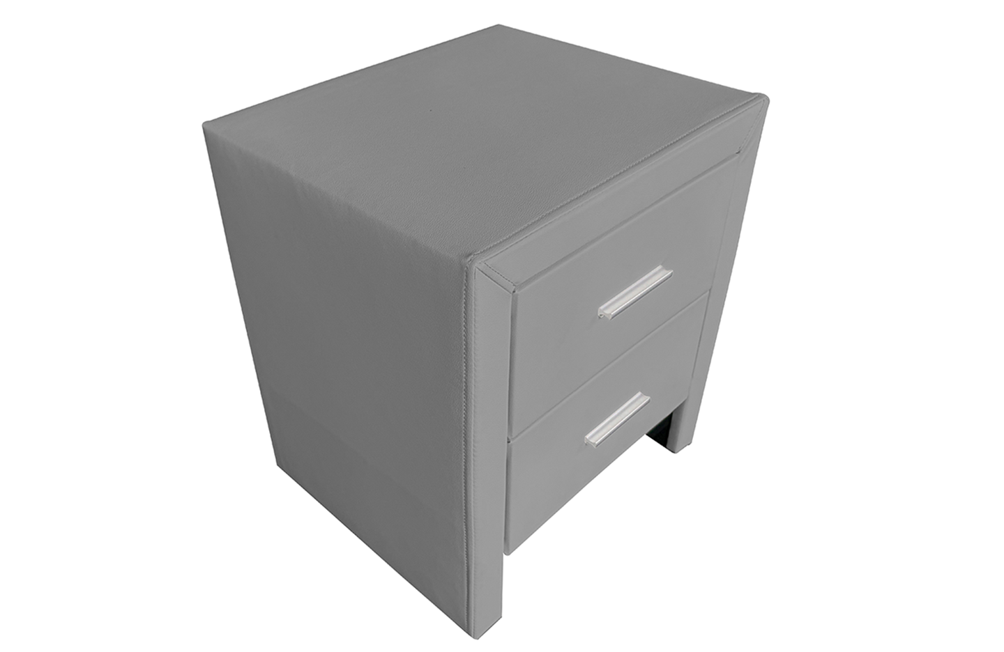 Night Stand \ Bed Side Table - PU Light Grey (WSS909)