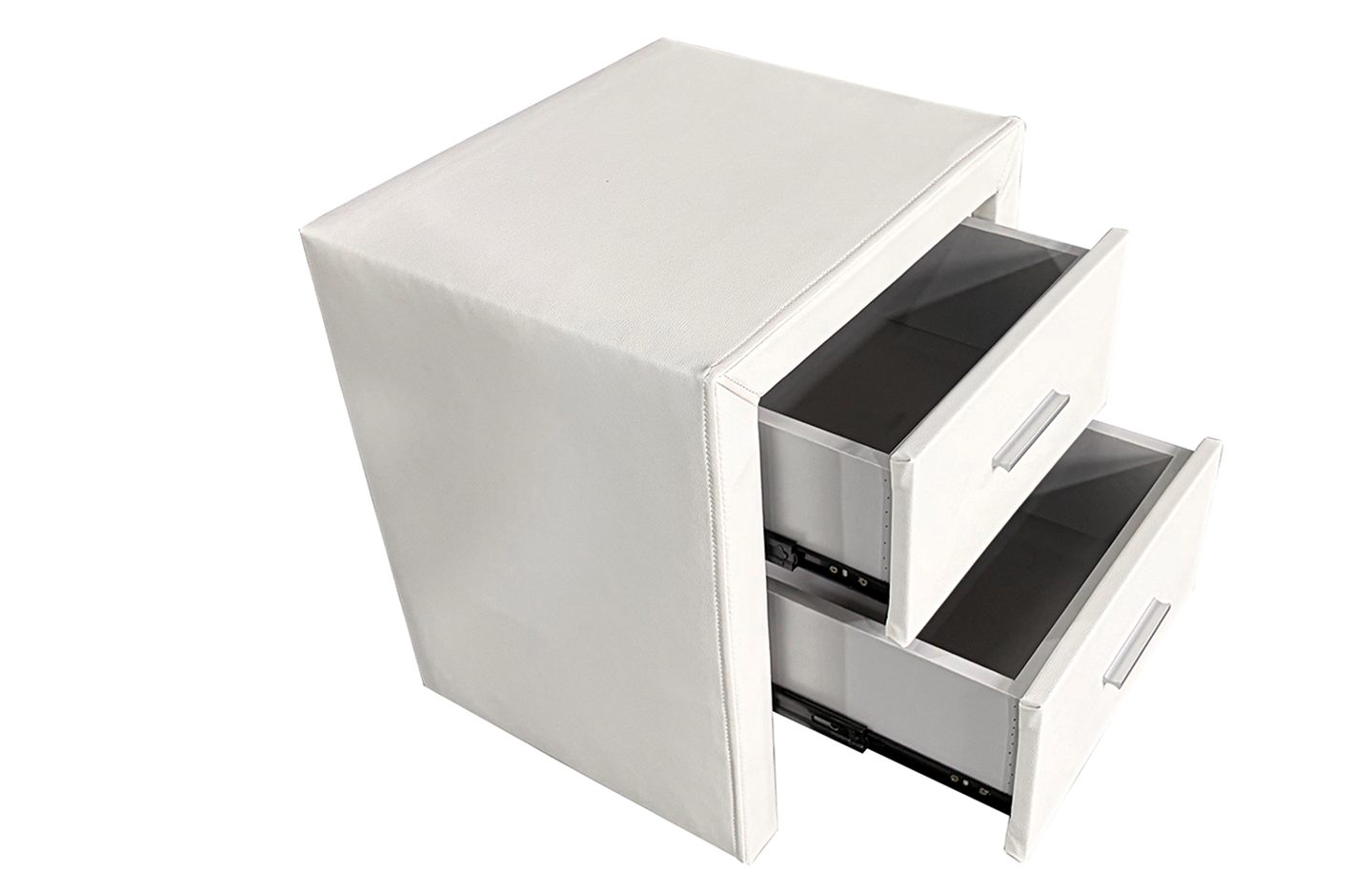 Night Stand \ Bed Side Table - PU White (WSS909)