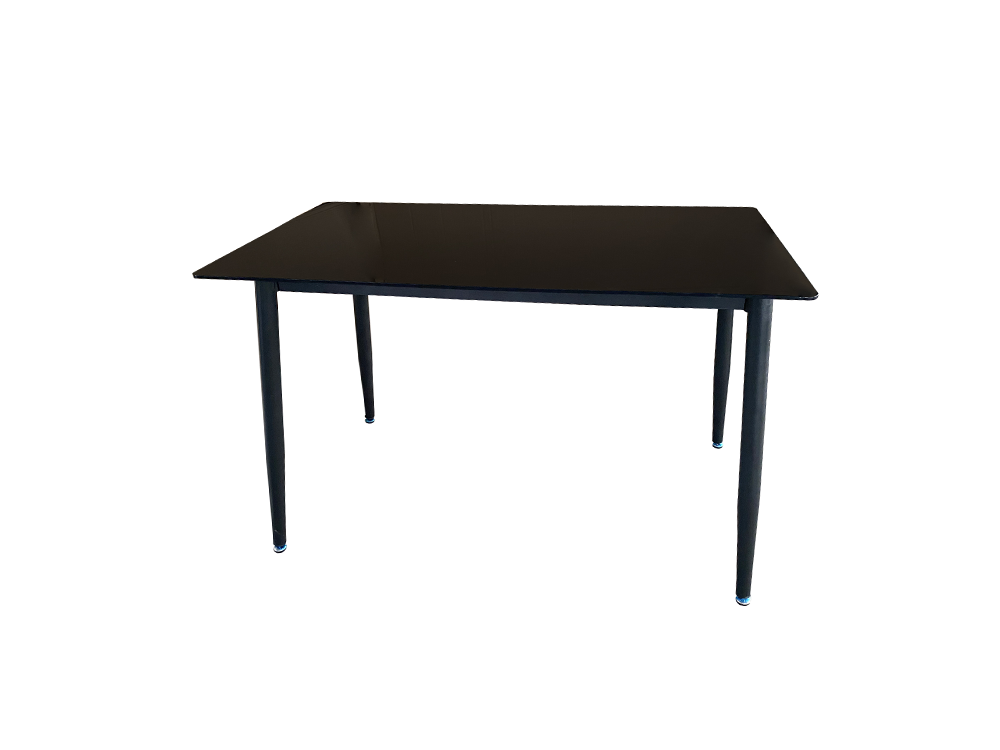 4 Seater Dining Table FDT-29 - Black ( Black Legs ) - 120cm