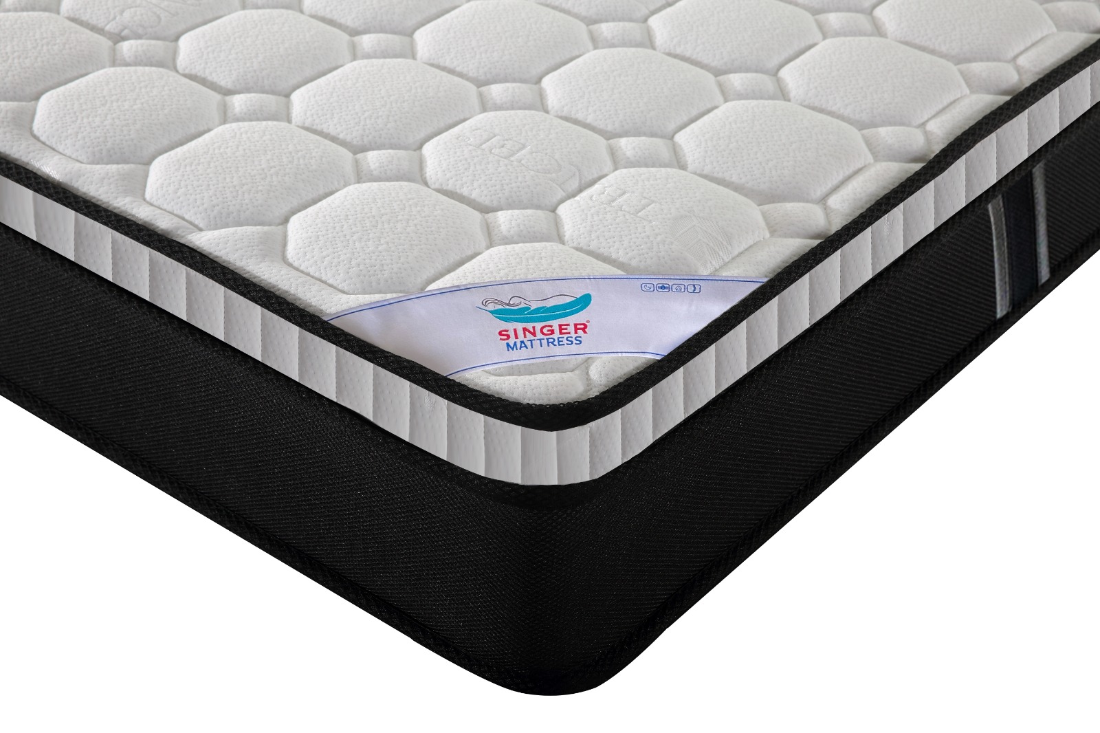 QUEEN - 5ft x 6.6ft x 10'' - Pocket Spring Mattress ( Rollable )