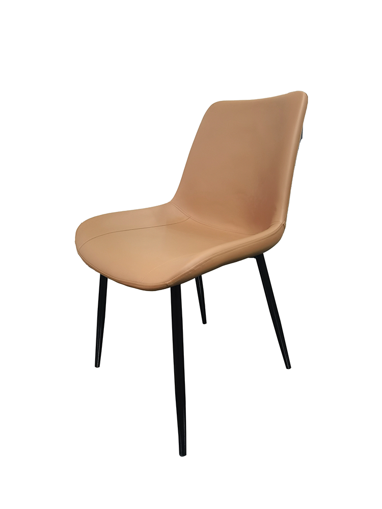 Dining Chair FDC-25 - Brown ( Black Legs )