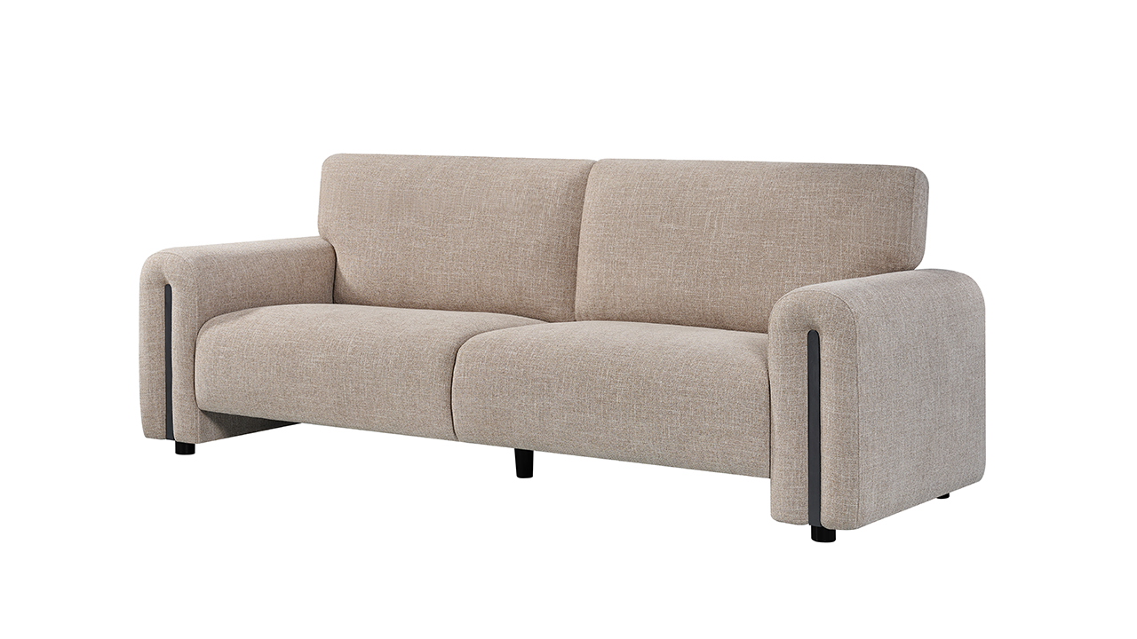 3 Seater Casper Sofa MK-6252 - Light Brown