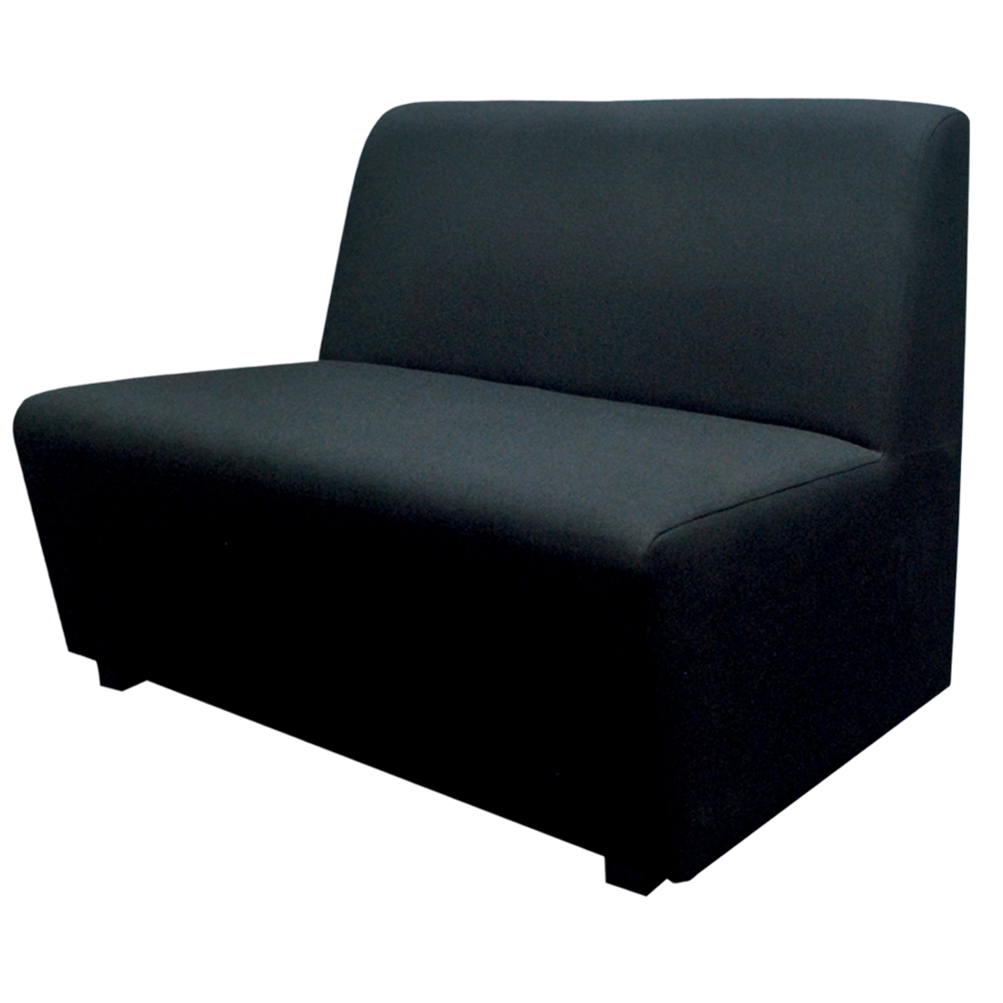 Box Type Double Lobby Chair LBC02 - Black