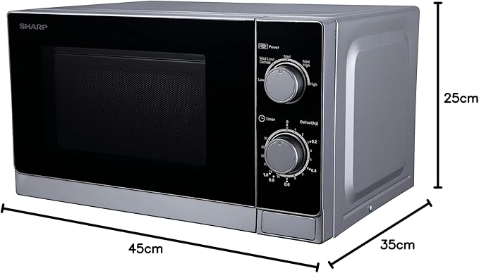 SHARP 20L Microwave Oven R-20CT(S) - 800W With Defrost Function