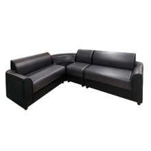 SIC13 Full PVC Corner Sofa - Grey