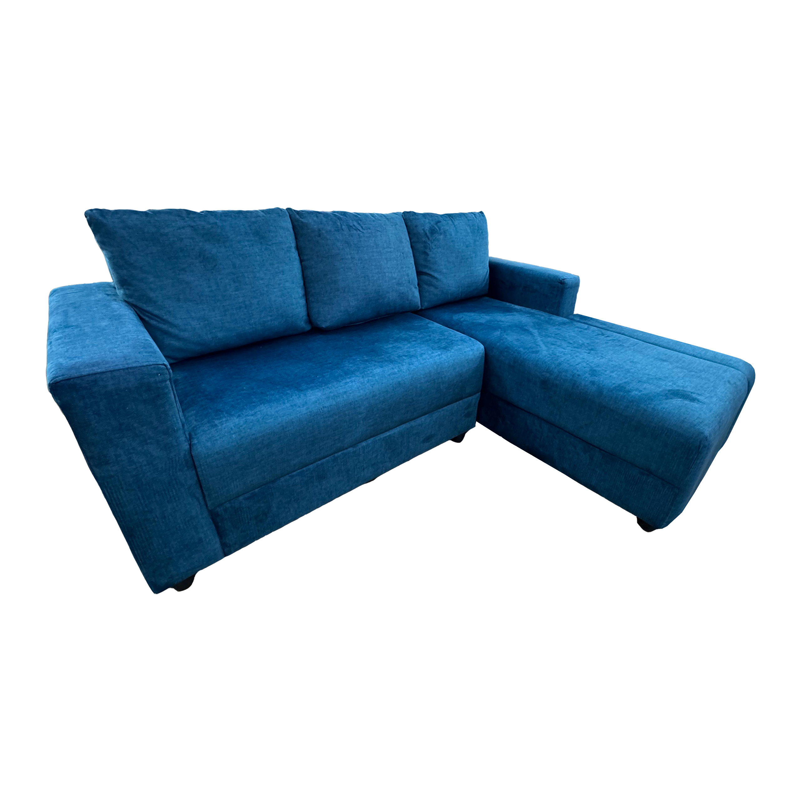 SIC20 L Shape Sysney sofa - Full Fabric Dark Blue ( PT17 )