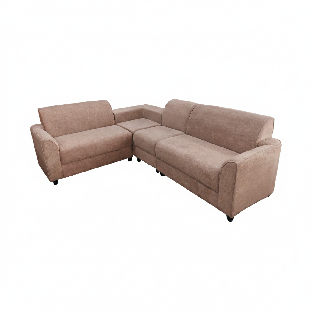 ZARA Corner Sofa - Full fabric 2 + 2 + 1 + 1 BROWN