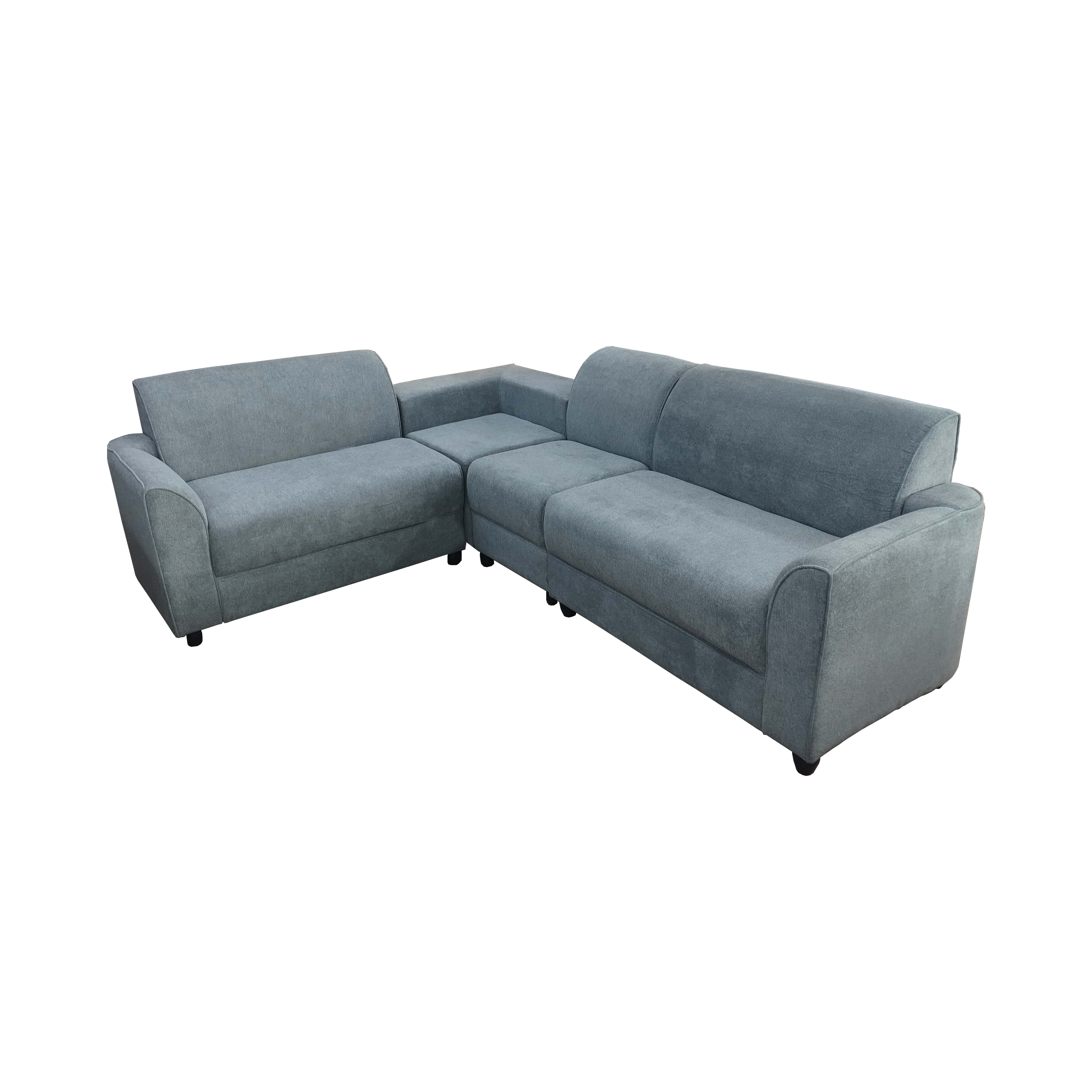 ZARA Corner Sofa - Full fabric 2 + 2 + 1 + 1 GREY