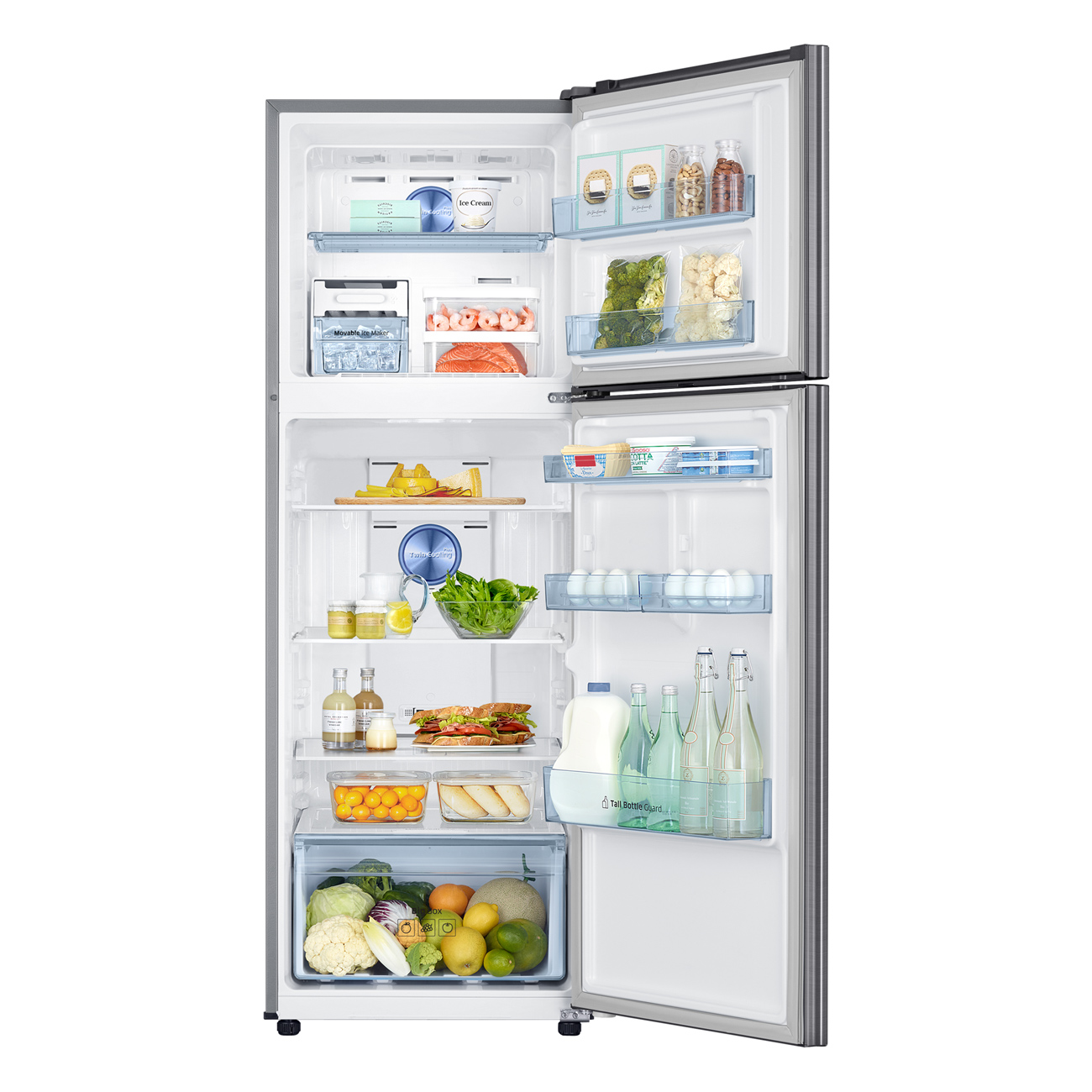 Samsung Refrigerator 2 Doors, 345L (SMGRT37B4513S8)