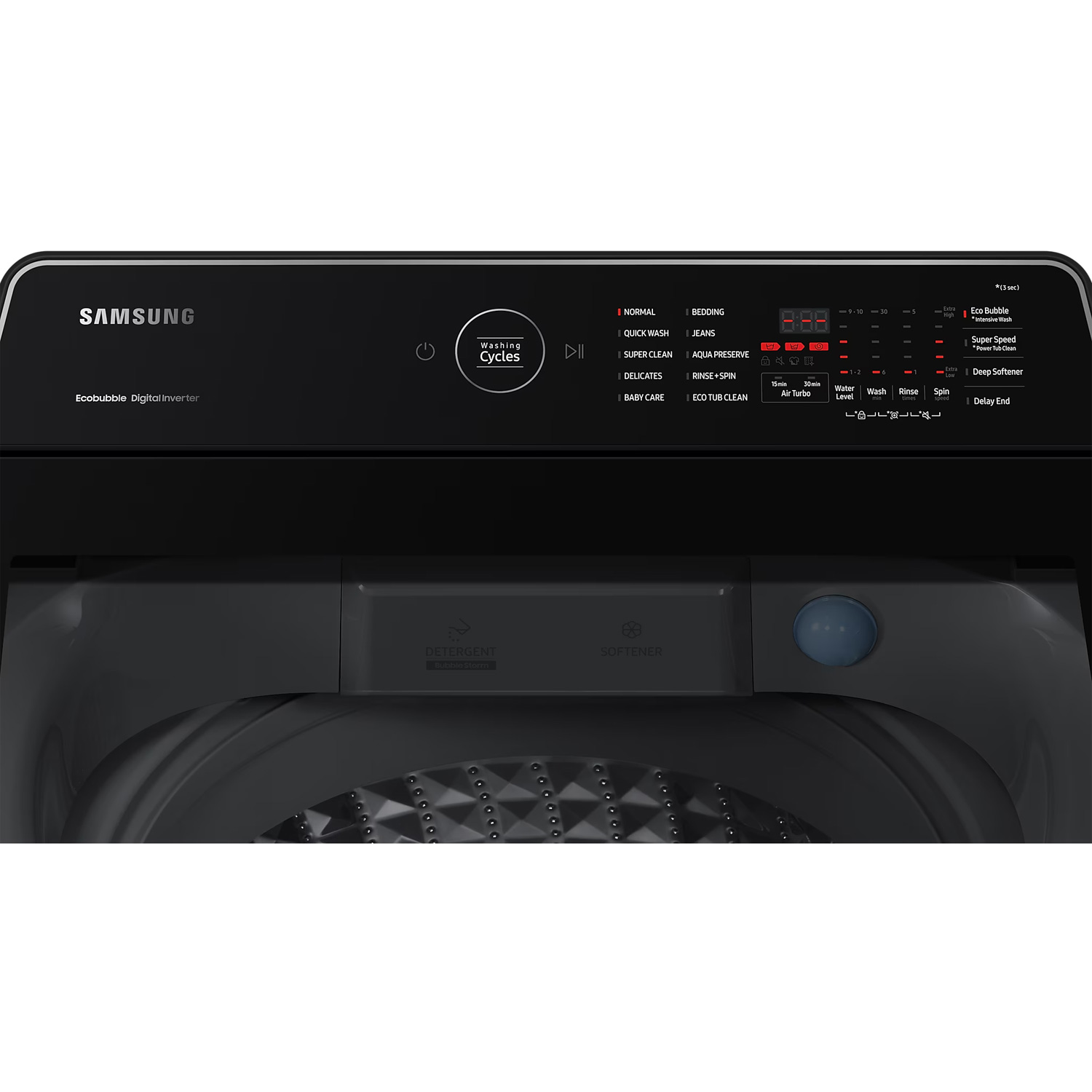 Samsung Top Loader Washing Machine WA11CG5745BY - 11 kg, Wobble Technology