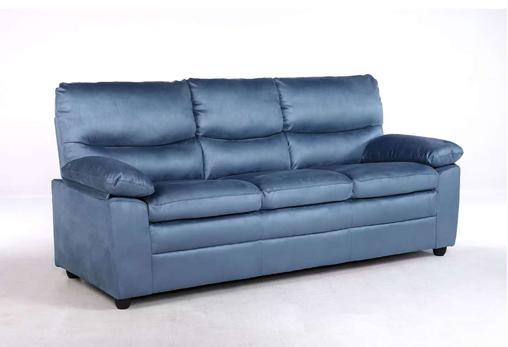 3 Seater ROYAL Sofa - Full Fabric Microfiber Blue (9612)