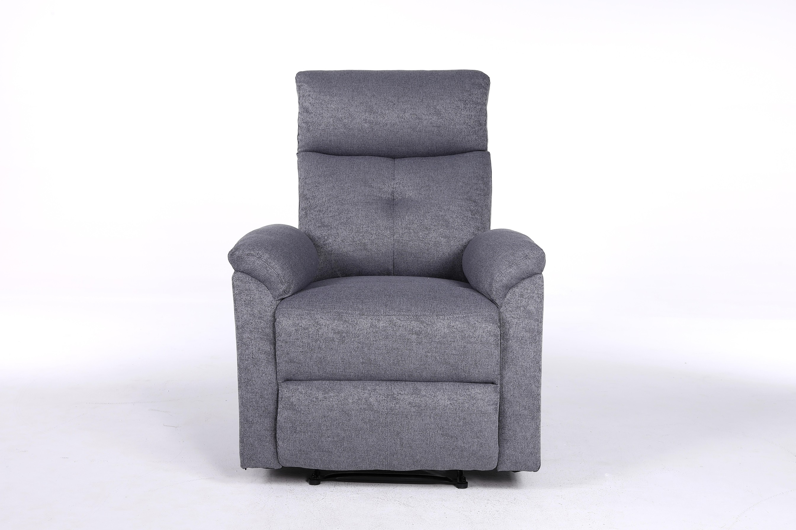 1 Seater NOVA Recliner Sofa - Full Fabric Linen Grey (8352)