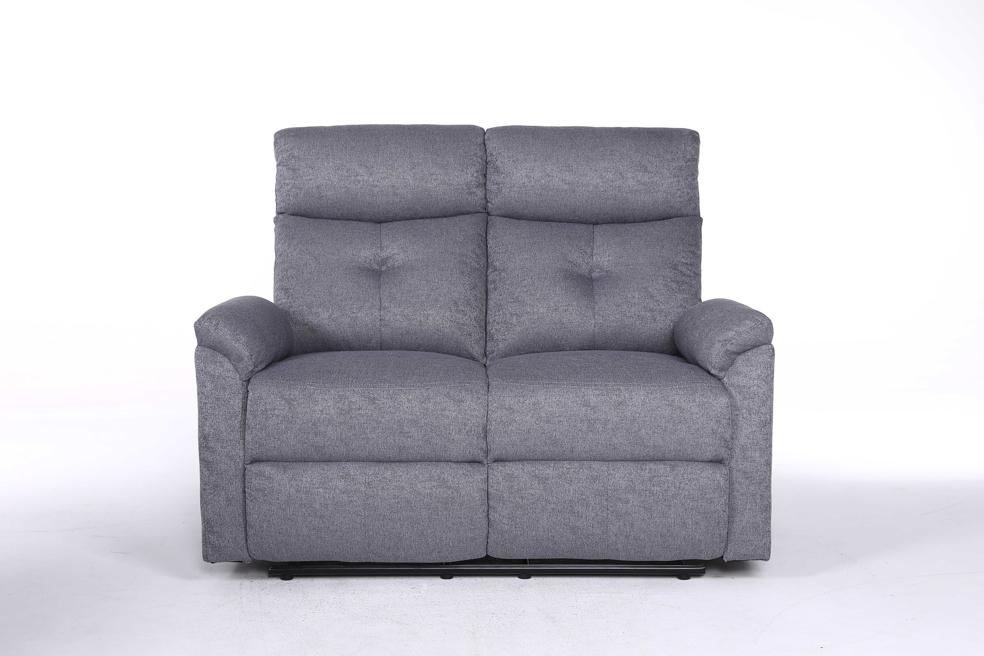 2 Seater NOVA Recliner Sofa - Full Fabric Linen Grey (8352)