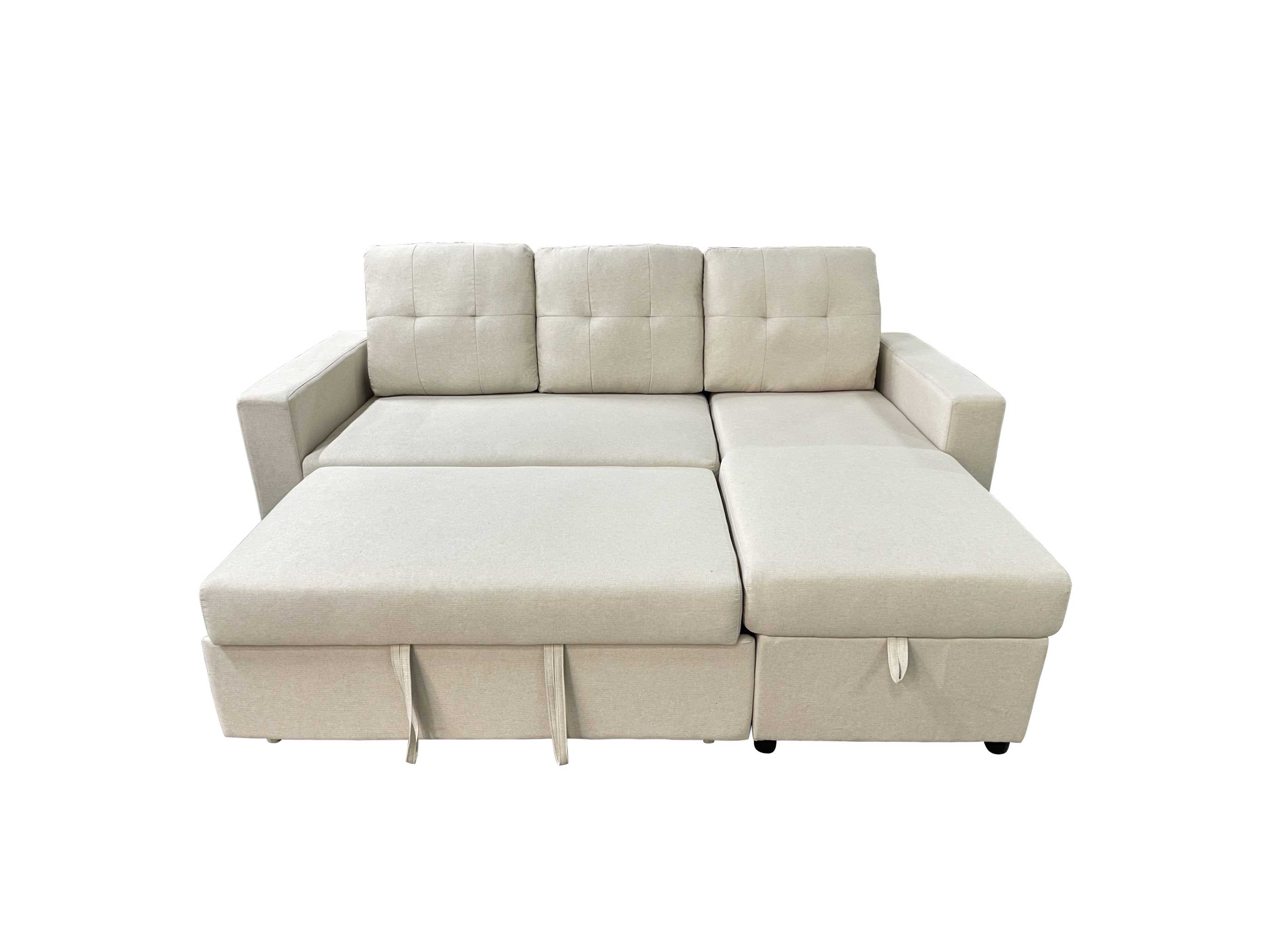 Sofa Bed With Storage 6ft 6 inch- Beige