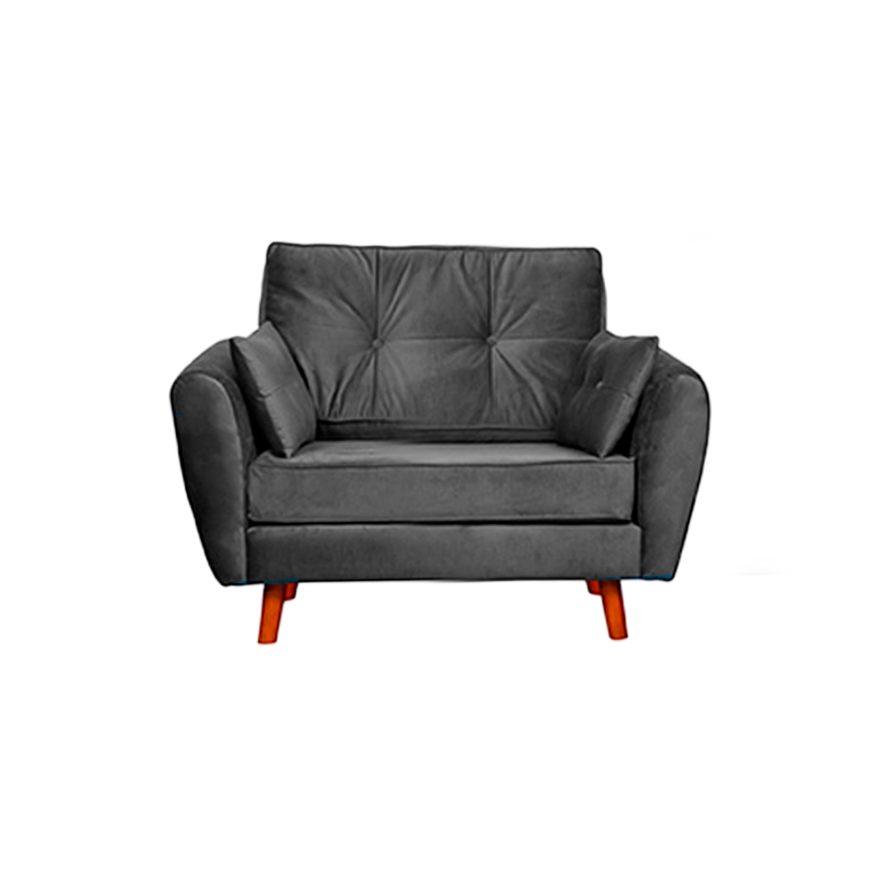 1 Seater Danish Sofa - Grey