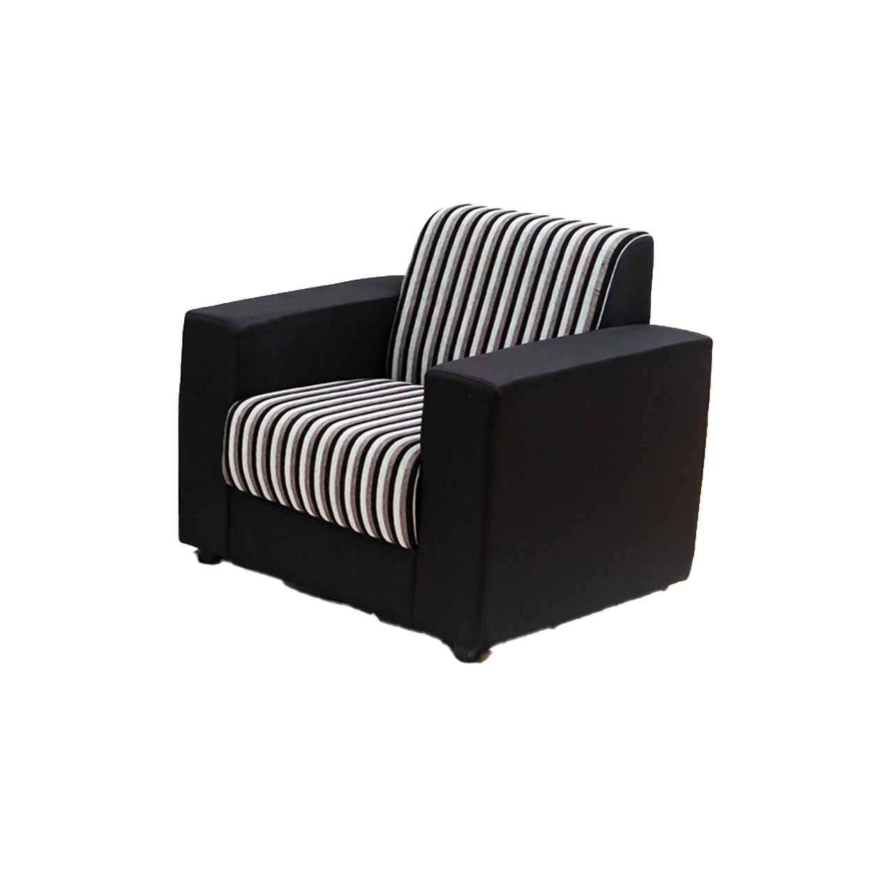 1 Seater - Milan Sofa - Black