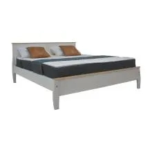 Preston White Colour Queen Bed