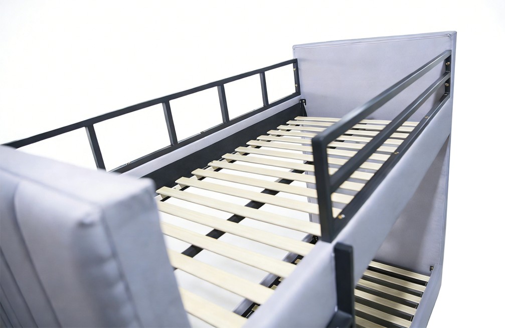 Single size Bunk bed - Fabric Grey ( 4879 )