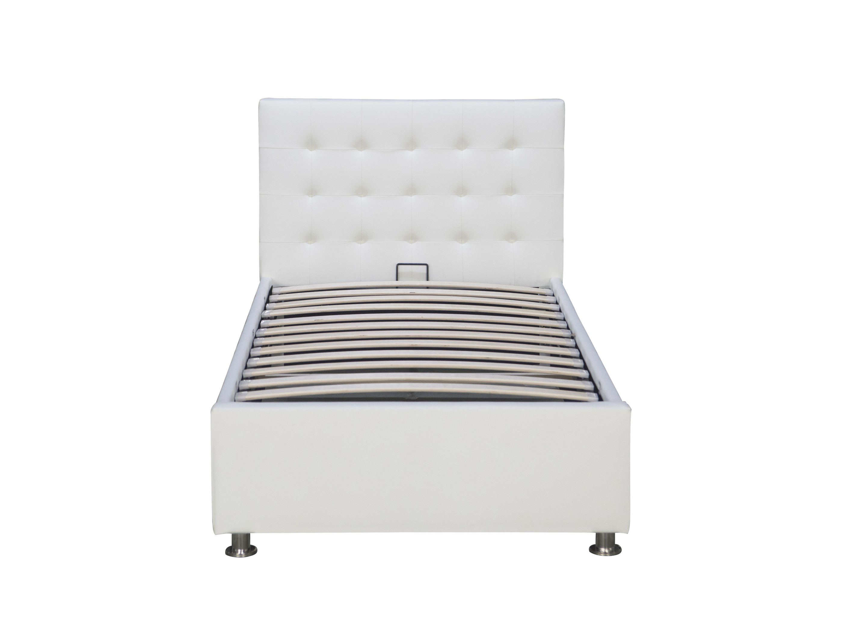 Single Size Bed - PU Snow White - (3154G)