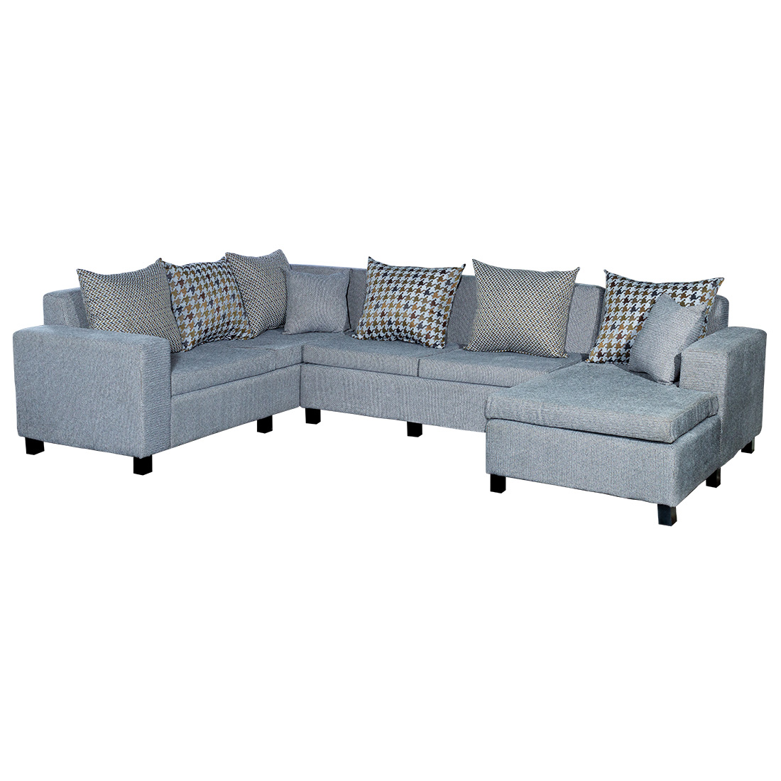 Florac Sectional Sofa - Grey And Dark Grey (WFL-FLORAC-03-S)