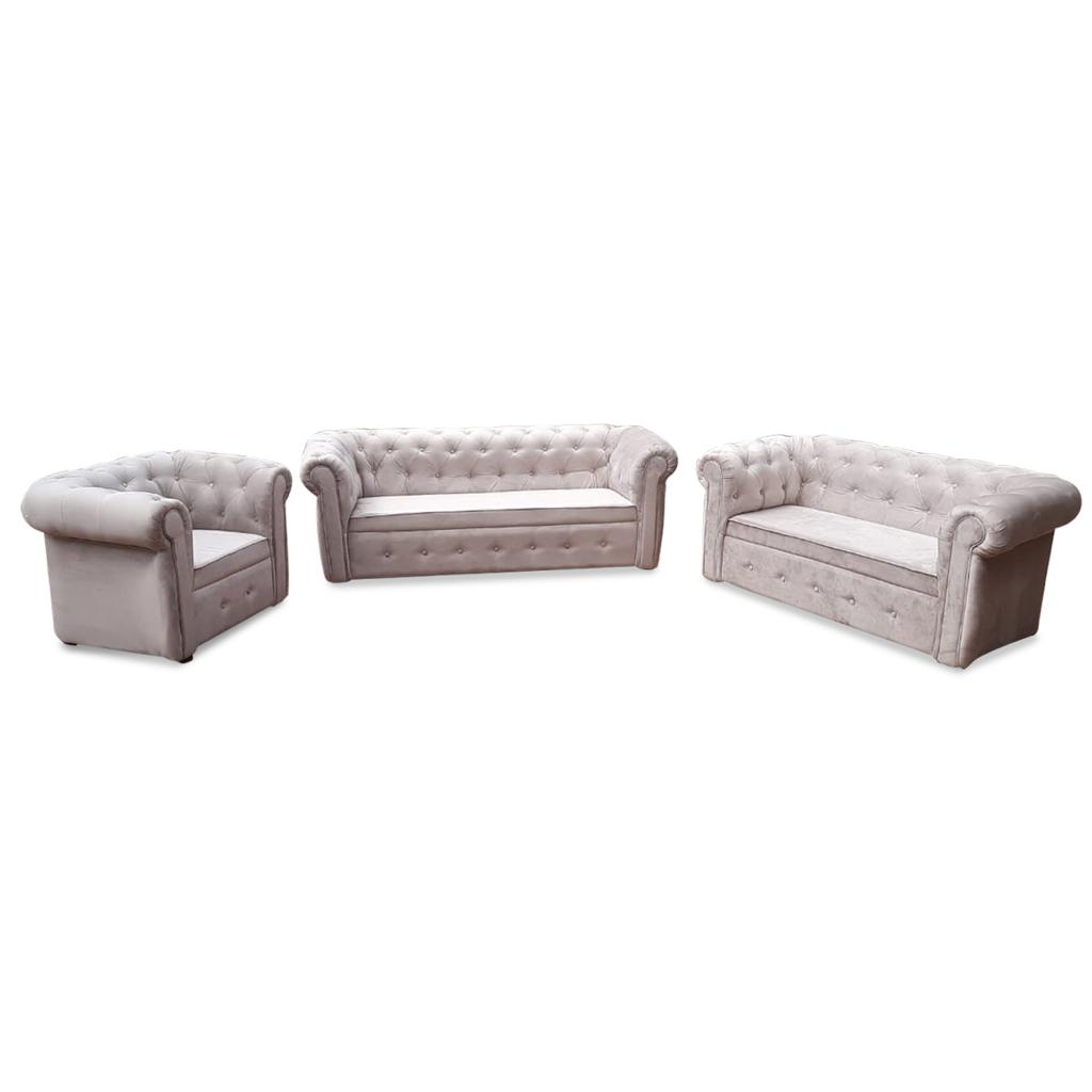 3 Seater York Sofa (Beige)