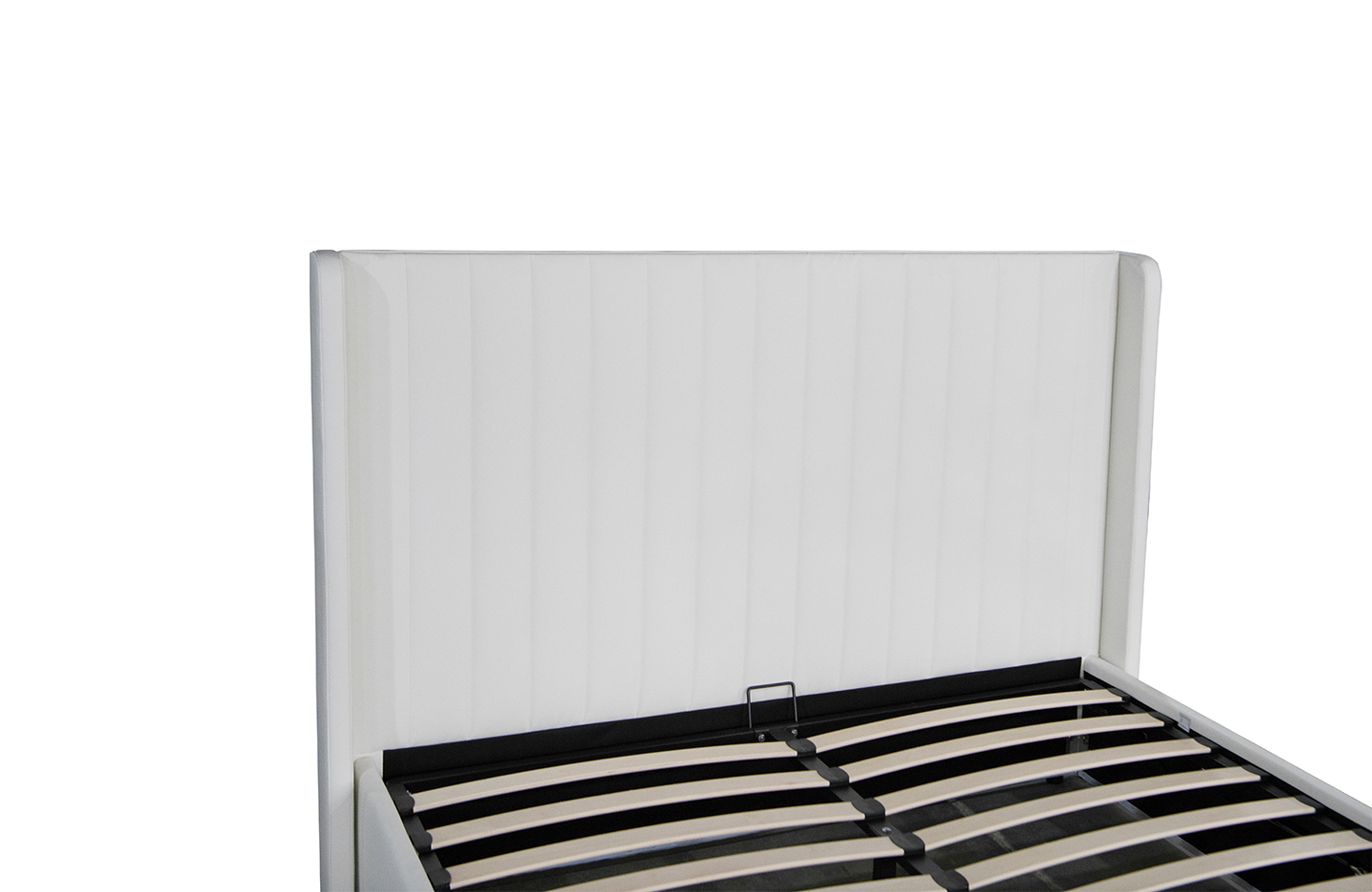 Queen size storage bed - PU White ( 4451G )