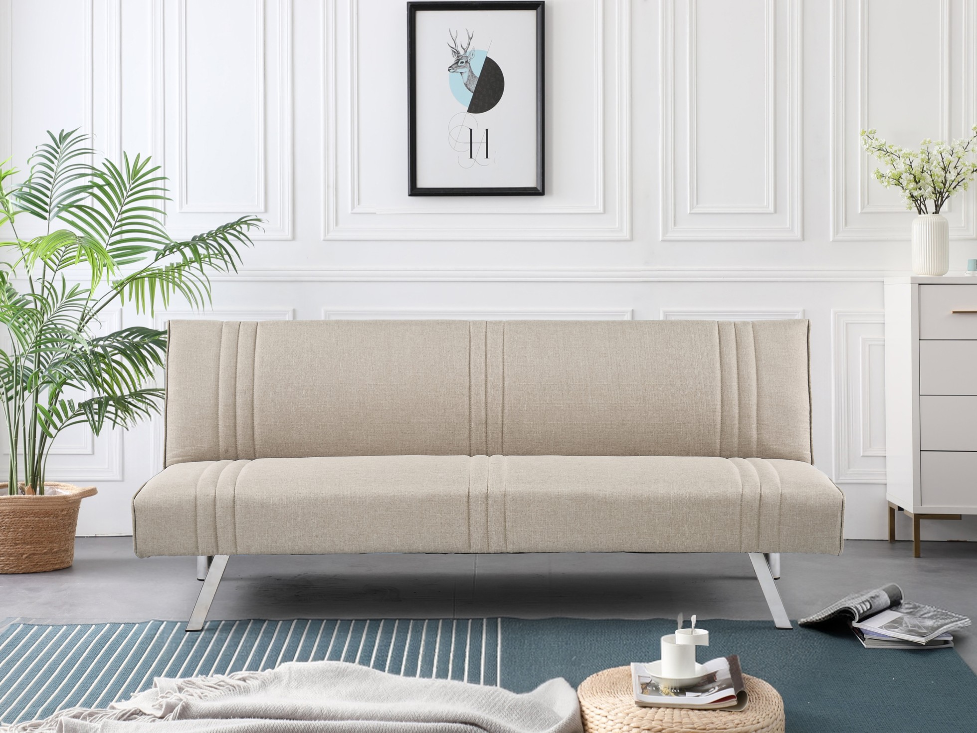 Foldable Sofa Bed XL1393A - Beige