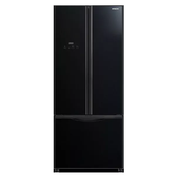 Hitachi French Door Bottom Freezer 451 Litres Refrigerator BLACK